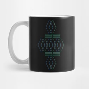 Ethno pattern made of geometric elements Mug